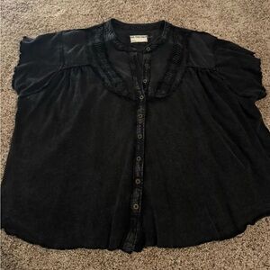 Free People black blouse size small